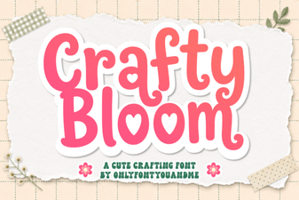 Crafty Bloom Font Design Ideas and Uses