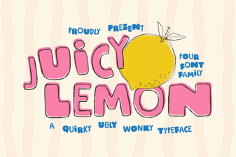 Juicy Lemon Font for Creative Designs and Projects