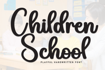 Children School Font Design Ideas